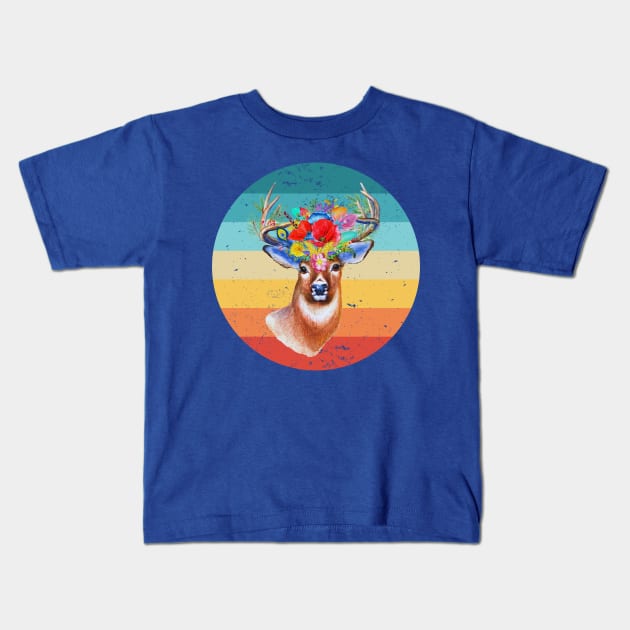 Gypsy Deer Kids T-Shirt by Queen of the Minivan